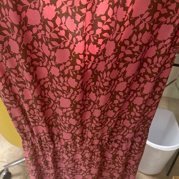 New Aakaa Pink and Brown Patterned Dress - Picture 6 of 6